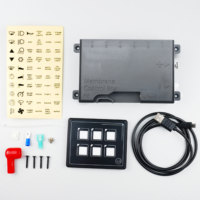 Panneau de contrôle tactile à membrane mince, pour véhicule, camping-car, bateau, caravanes, 6 ch, DC 12v, 12v