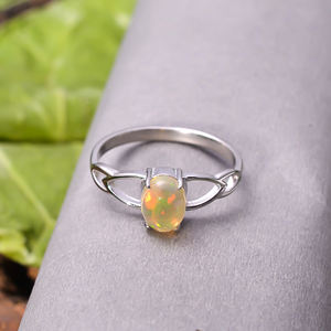 Handmade <b>Women</b> Jewelry <b>Top</b> Quality Flashy Gemstone Ring 92.5 Sterling <b>Silver</b> 1.9 Gram Band,Natural Ethiopian Opal - Product Image 2