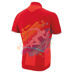 Maillots de cyclisme unisexes en gros à manches courtes, légers, respirants, antibactériens, avec fermeture éclair intégrale - Product Image 2