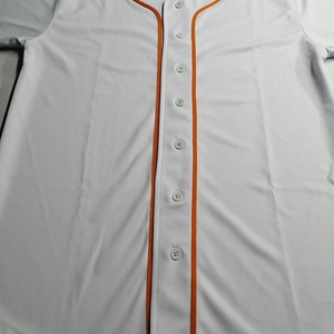 Uniformes de béisbol transpirables de alta calidad, ropa de equipo de Color blanco, 100% poliéster, uniformes de béisbol Unisex Collage, Jersey - Product Image 5