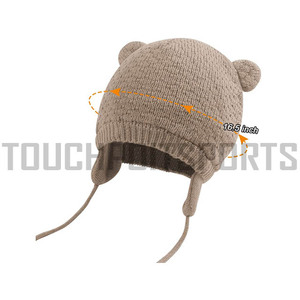 หมวกบีนนี่ถักฟรีสำหรับฤดูหนาว,หมวกฟุตบอลลายแจ็คการ์ดปักโลโก้แบบสั่งทำ - Product Image 3