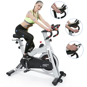 Snode 8729-Equipo de gimnasio para bicicleta, equipo de ejercicio de fuerza corporal, bicicleta estática magnética con pantalla