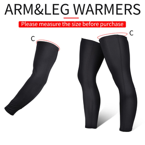 Cycling <b>Arm</b> <b>Sleeves</b> And Leg Warmers Black Anti Uv <b>Compression</b> Full Length <b>Sleeve</b> For Outdoor Sports Adults Unisex - Product Image 3