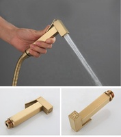 Or brossé En Laiton Bidet de Toilette Mural Shattaf Bidet pulvérisateur