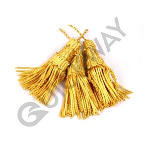 Top Quality Handmade Gold Bullion Wire <b>Tassels</b> Custom Bulk Quantity Sale by QUICK WAY INDUSTRIES - Product Image 3