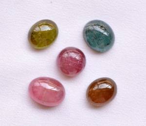 Turmalina Multicolor de Alta Calidad, Gema Cabujón de Forma y Tamaño Personalizados, Gema Calibrada Suelta S.F. GEMS para Joyería - Product Image 1