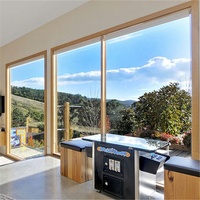 DAIYA-ventana fija de vidrio Canadá, ventana de suelo a techo, de aluminio, skyview