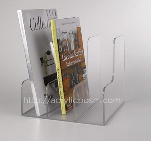 Zealot — support de livres en acrylique transparent, organisateur de bureau, pour dossiers en bureau - Product Image 4