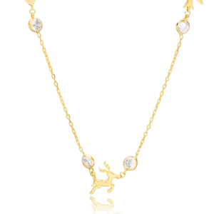 Hippocampe Hirondelle Oiseau et Renne Forme Dainty Design Animal Pendentif Bijoux en Argent Sterling - Product Image 1