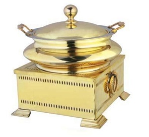 14x22 Brass Vintage Style Chafing Dish - Product Image 1