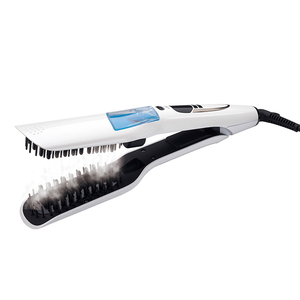 2025 professionale lisciatura capelli a vapore pettine ceramica Display LCD piastra a vapore elettrico pettine capelli - Product Image 1