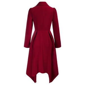 OEM dame bouffée manches col revers <span class=keywords><strong>mi</strong></span>-mollet longs manteaux Double boutonnage <span class=keywords><strong>Trench</strong></span> manteau femmes - Product Image 4