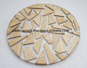 Planche à fromage en résine naturelle de designer/planche à découper en résine et bois planche à découper en bois décor de table pour la maison et la cuisine - Product Image 3