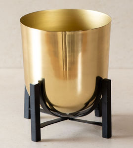 Planteur fantaisie de métal pour halloween, vente en gros, décoration élégante en forme de citrouille, à bas prix - Product Image 2