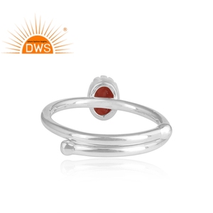 Natural Garnet Gemstone <b>Ring</b> High Polished <b>925</b> <b>Silver</b> <b>Ring</b> Fine Jewelry Supplier Classic Collection - Product Image 4