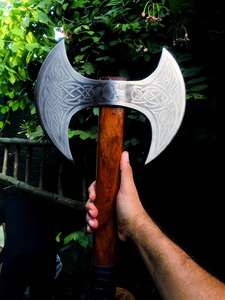 Handmade Custom Best <b>Camping</b> <b>Axe</b> High Carbon Steel Double Blade Hatchet with Wood Handle Industrial Grade Survival Tactical Tool - Product Image 6