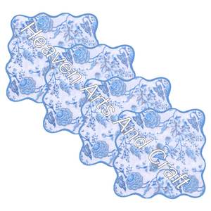 Serviettes de table en métal imprimé bloc à main, ensemble de 4 pièces, décoration Durable pour la maison, la salle de bain d'hôtel, fête de mariage - Product Image 2