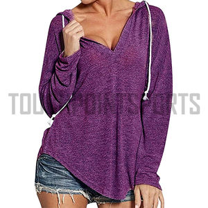 Sweat-shirts à capuche surdimensionnés en coton brodé et tricoté pour femmes et unisexe, personnalisables avec couleur et taille sur mesure, OEM - Product Image 1