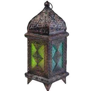 Hot Selling Moroccan Metal <b>Lantern</b> in Rectangular Shape New Arrival for Home Christmas Decoration Candle Holders & <b>Lanterns</b> - Product Image 1