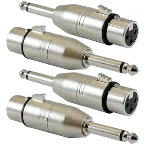 6.35MM מונו תקע XLR 3 פין נקבה מחבר