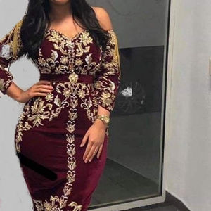 Élégant marron robe de soirée robe 2025 élégant fête mariage formel étage longueur concepteur tenue pour femmes - Product Image 1