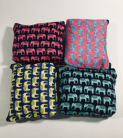 Gajah Kain Kanvas Kecil Dompet Koin Dompet Zipper Vintage Gaya Thailand Buatan Tangan untuk Hadiah Souvenir