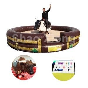 Commercial Tour <span class=keywords><strong>Gonflable</strong></span> Sur Tronçonnage Rodéo Taureau Taureau Mécanique Costume Jouets - Product Image 2