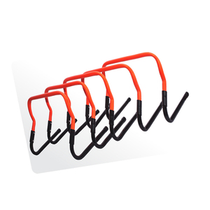 Haies d'agilité en PVC bicolore réglables de haute qualité 4 "-12" de hauteur pour la conception de pack plat d'entraînement de football/football de vitesse pour - Product Image 1