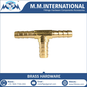 Chất lượng cao Brass khí TEE 3 cách kết nối Metric thép gai Hose phù hợp phụ kiện đường ống của nhà sản xuất - Product Image 2