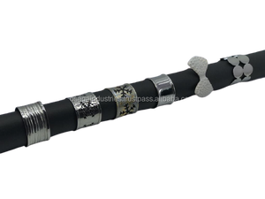 Anneau de serviette en métal nickelé de qualité supérieure, décoration de mariage - Product Image 5