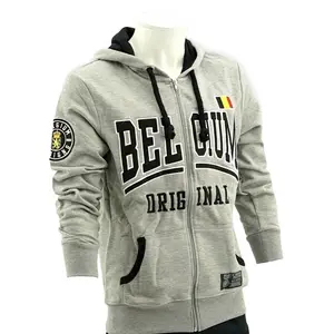 Trending Grijze Kleur Mannen Losse Hoodie/Trui Fleece Hoodie Gekamd Katoen Hoodie Custom Monsters In India