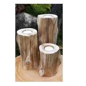 High Quality Wood Candle Holder Style Round Shape Metal <b>Tealight</b> for Wedding Party Home Decorative at Best Price - Product Image 2