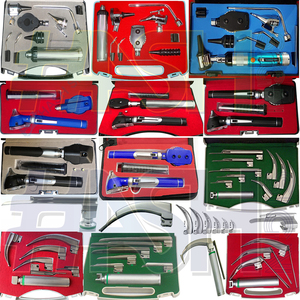 Ensemble de 6 lames Laryngoscopes à fibre optique Macintosh Appareil d'examen de l'acuité visuelle en plastique et métal - Product Image 6