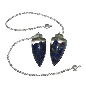 Haute Qualité Lapis Lazuli Orgone Balle Pendule Sculpté Agate Gemme à Vendre - Product Image 1
