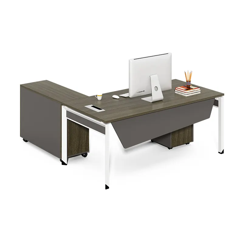 Marco de acero inoxidable personalizado, alta calidad, estilo moderno, escritorio de oficina, a precio de fábrica