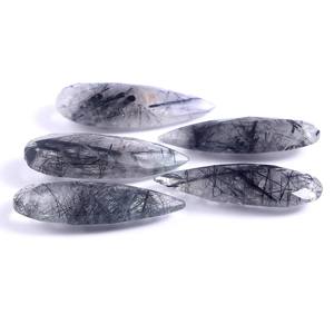 ลูกแพร์ Briolette ขนาด30X10มม. สำหรับทำเครื่องประดับ,ลูกแพร์เคลือบหินควอตซ์ธรรมชาติแบบแยกชิ้น - Product Image 3