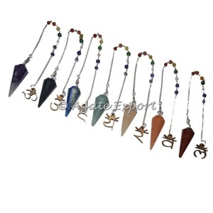 Pendules à facettes Charka sanjupe, ensemble de 12 pendules à facettes - Product Image 1