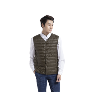 Chaleco sin mangas con cuello de pico profundo para hombre, material de plumón de pato, ligero, precio más barato, novedad de 90/10 - Product Image 2