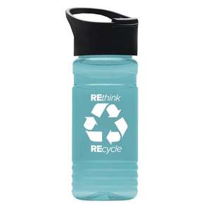 Fabriqué aux états-unis, 20 Oz, nouveauté Bouteille RPET en silicone avec couvercle Pop-Up, Sip, avec votre logo - Product Image 2