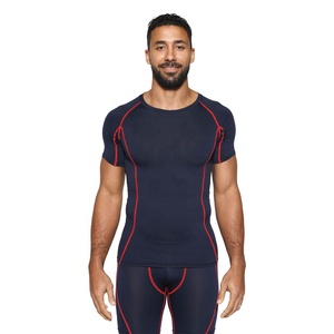 Maillot de compression de performance pour homme, personnalisé, à manches courtes, UPF 50+, en Spandex/Polyester, pour le fitness - Product Image 5