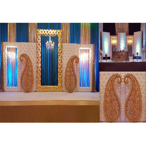 Paneles de cuero para decoración de boda, decoración personalizada de piel, estilo indio, para recepción, moderna - Product Image 1
