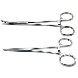 Pinces hémostatiques en acier inoxydable de haute qualité, Instruments chirurgicaux droits et incurvés - Product Image 6