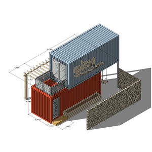 Contenedor modular portátil de comida rápida, contenedor de restaurante de 20 pies, envío móvil, modular, de bajo coste, <span class=keywords><strong>puerto</strong></span> rico - Product Image 3