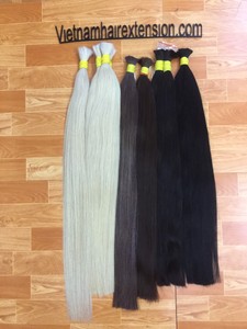 Extensions de cheveux humains vierges Remy de haute qualité, lisses, double épaisseur, avec boucles françaises - Product Image 4