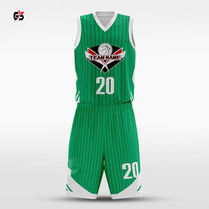 Ropa Deportiva de baloncesto, Conjunto de Jersey y pantalones cortos de alta calidad con estampado personalizado por sublimación, diseño OEM, tela de poliéster 100% - Product Image 3