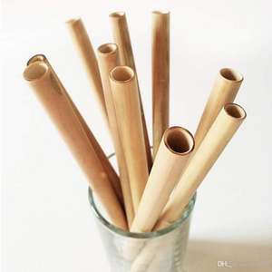 Compostable disposable Bamboo <b>Drinking</b> <b>Straws</b>/ Eco Friendly Reusable Natural Bamboo <b>Straws</b>/ Bamboo Fiber <b>Straws</b> Made in Vietnam - Product Image 6