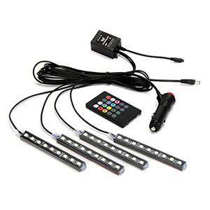 Bande lumineuse led RGB 5050, dispositif décoratif d'intérieur, lumière d'ambiance, pour voiture - Product Image 1
