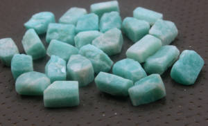 อัญมณีคริสตัล Amazonite ธรรมชาติขนาด18-20มม. คุณภาพยอดเยี่ยมทำเครื่องประดับหลวมๆ10ชิ้น - Product Image 5