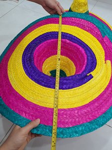 Manufacture Vietnam Customized logo Palm Leaf Straw <b>Hat</b> <b>for</b> Festival Party Holiday New Year <b>Wedding</b> Decoration Wicker Gift - Product Image 5