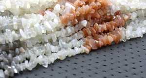 Pierre de lune naturelle de 16 pouces de Long, pierres précieuses lisses et non coupées, pour la fabrication de colliers colorés, pendentif pour bébé - Product Image 5